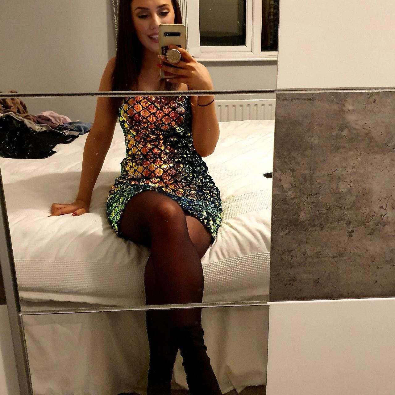 Topshop diamond sequin slip Worn once for