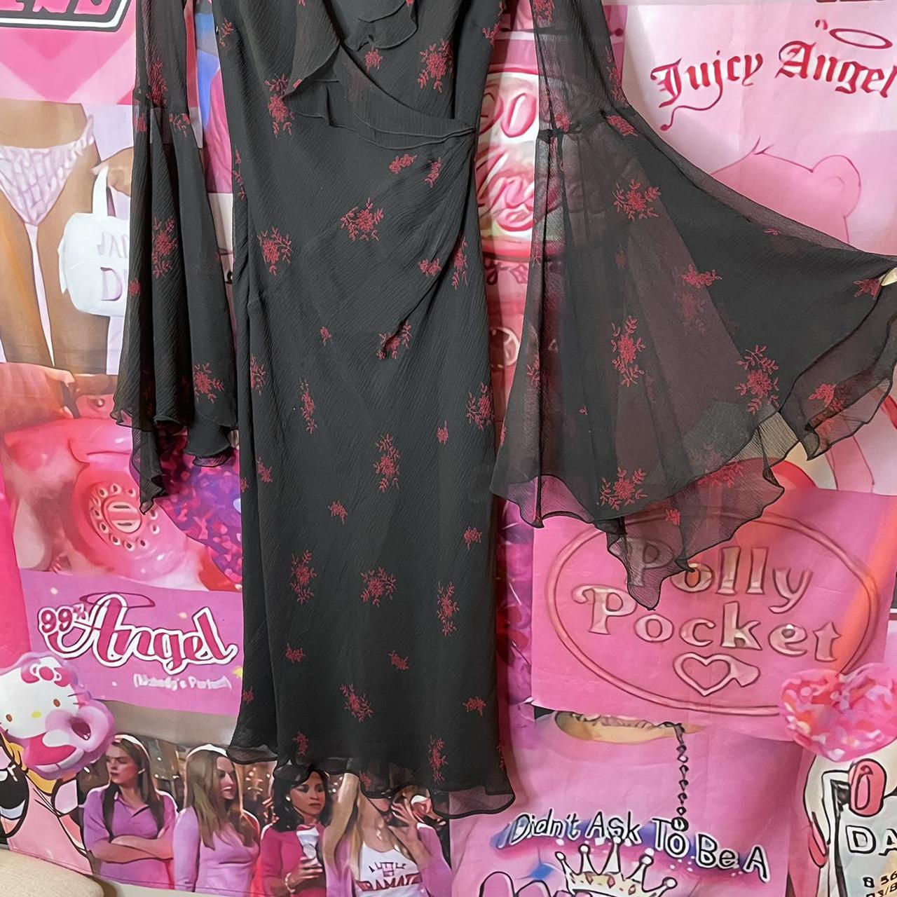 Express Women's Black and Red Dress Depop