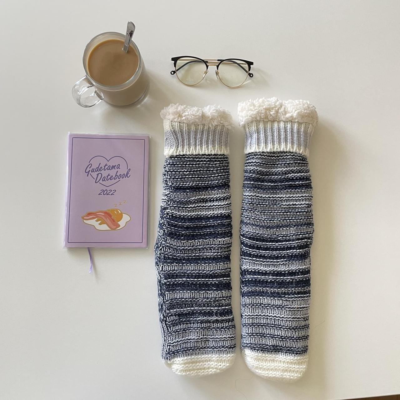 Product Image 1 - NEW blue crochet sherpa socks