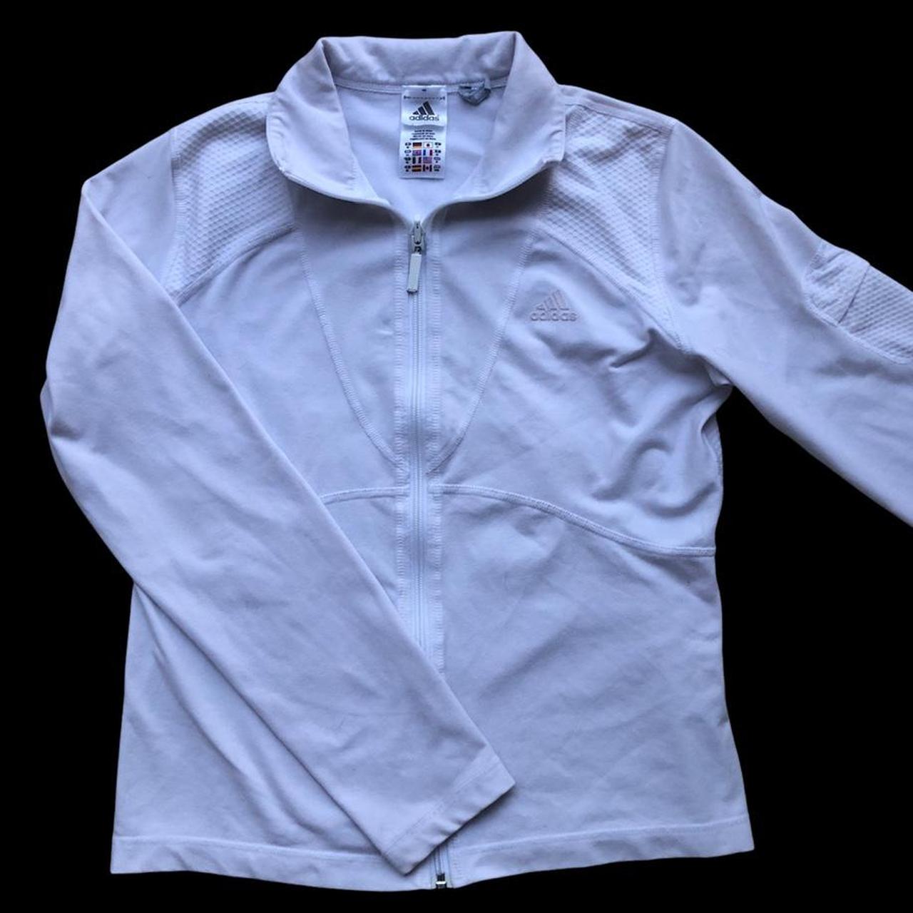 Adidas Women's White Jacket Depop