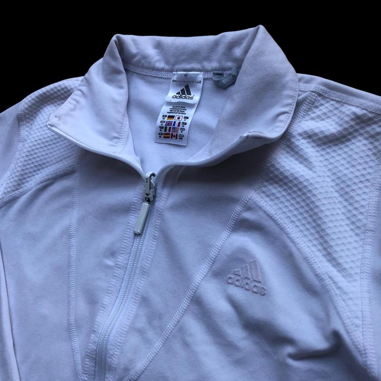 Adidas Women's White Jacket Depop