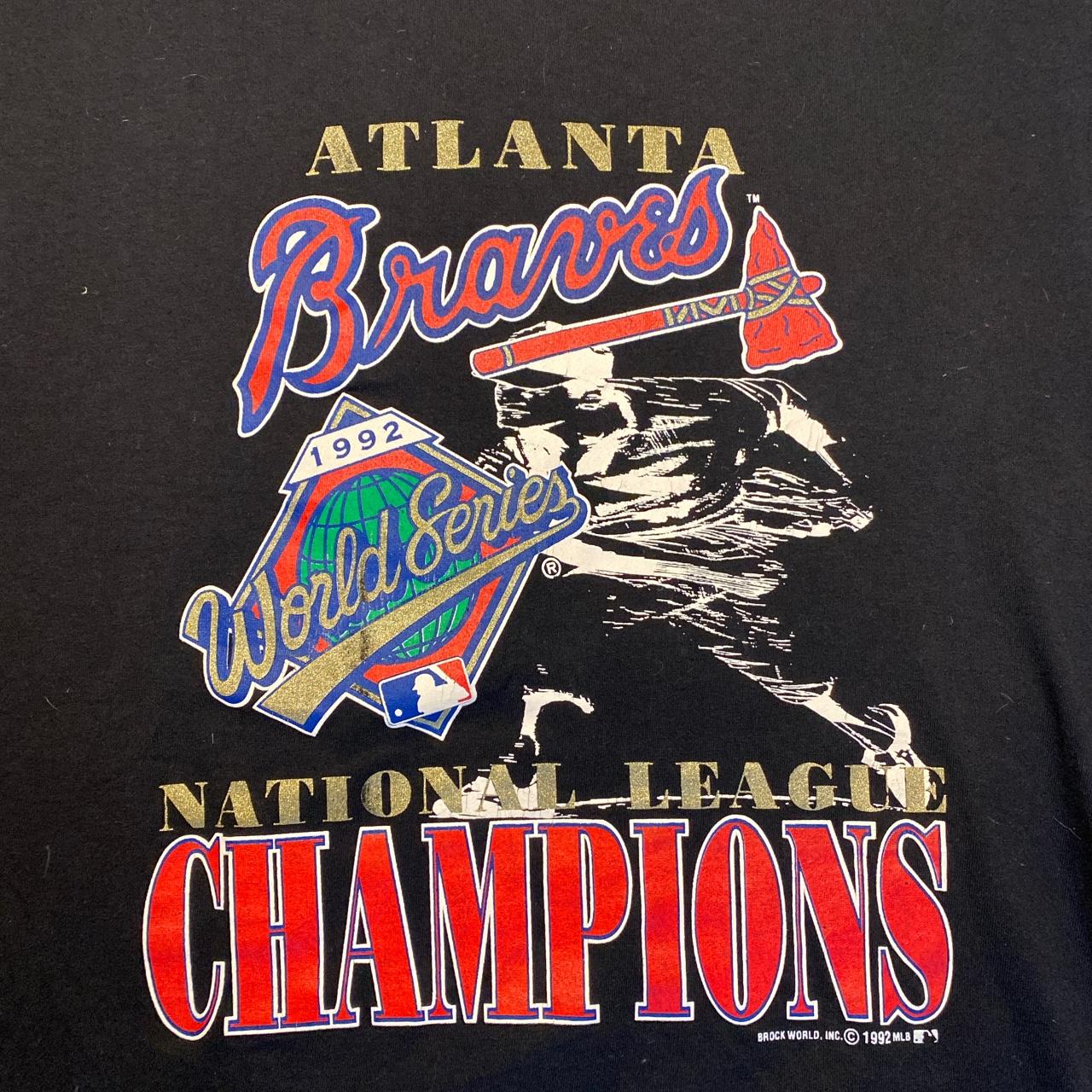 Vintage Atlanta Braves Baseball Catch The Fever 1992 - Depop