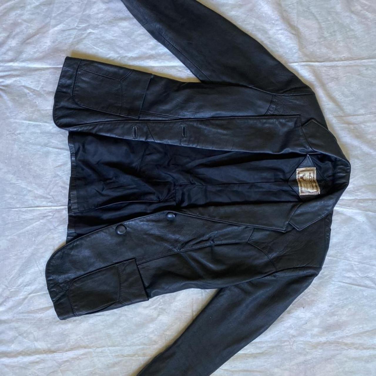 The Attico Women's Black Jacket | Depop