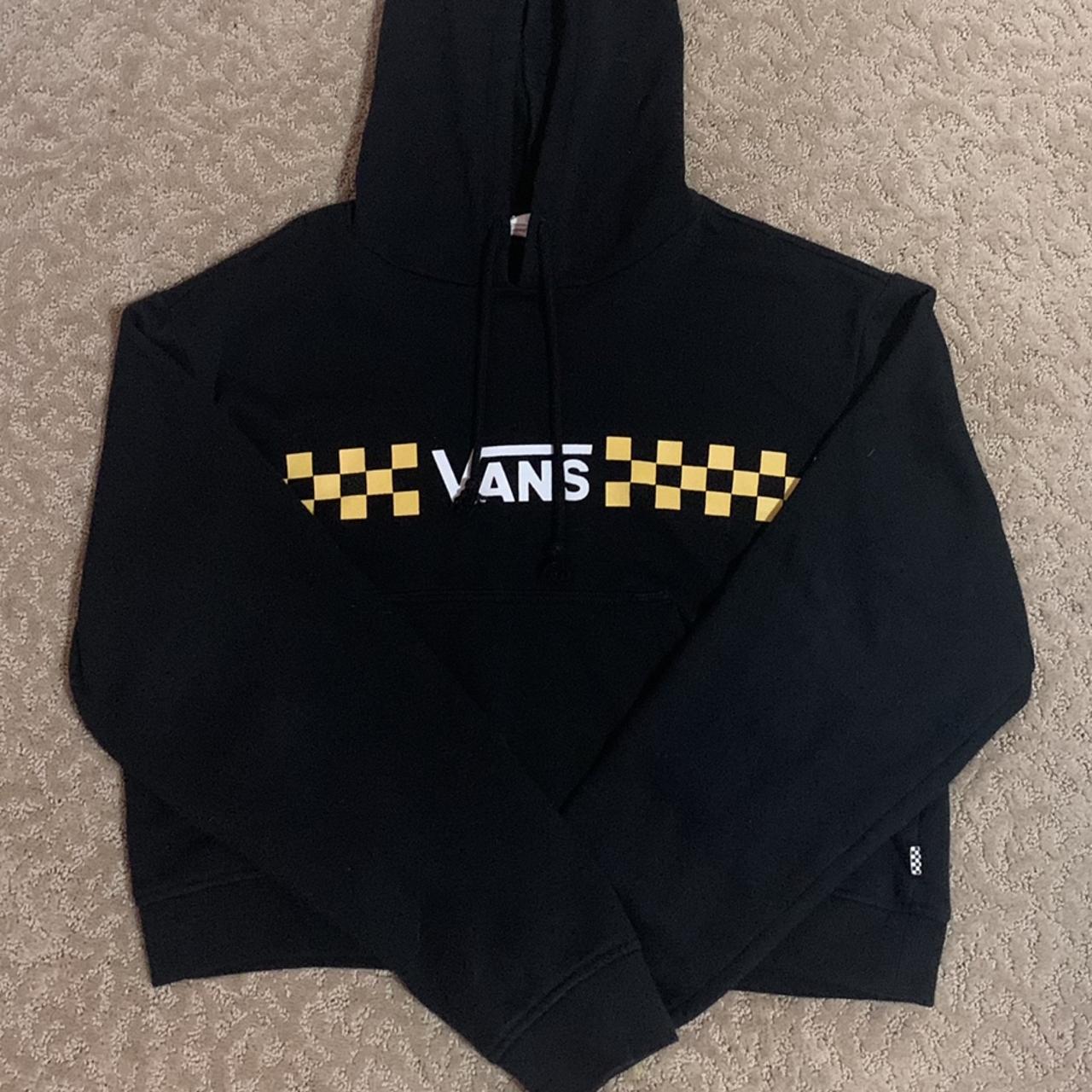 Vans yellow checkerboard on sale hoodie