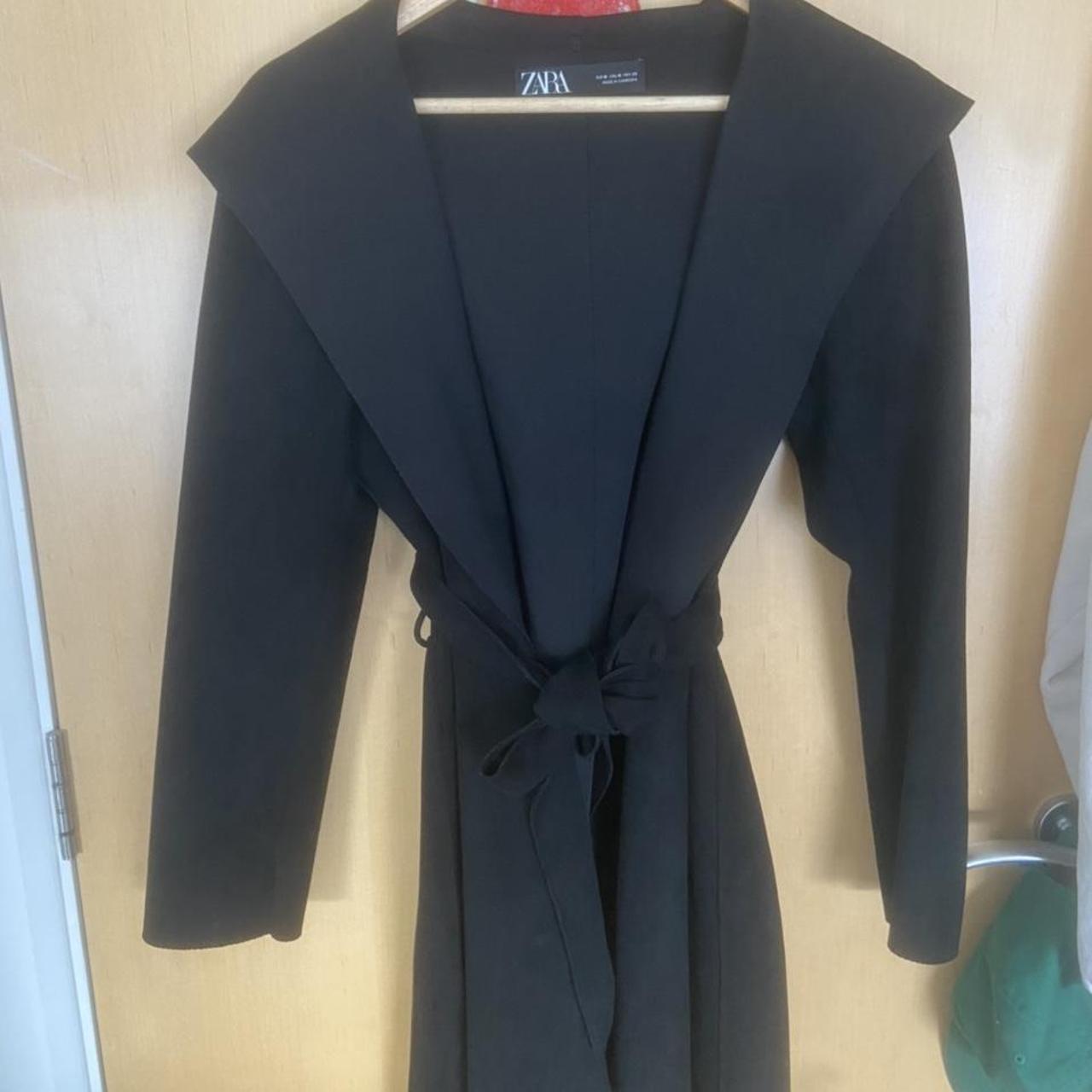 Zara black suede look light coat Great for spring,... - Depop