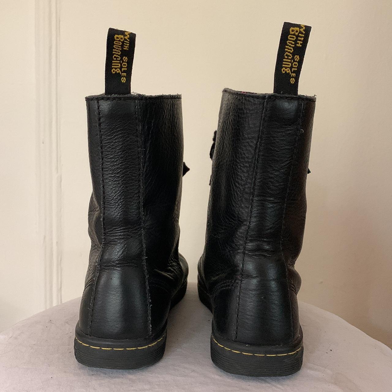 Dr. Martens Stratford black leather boots with... - Depop