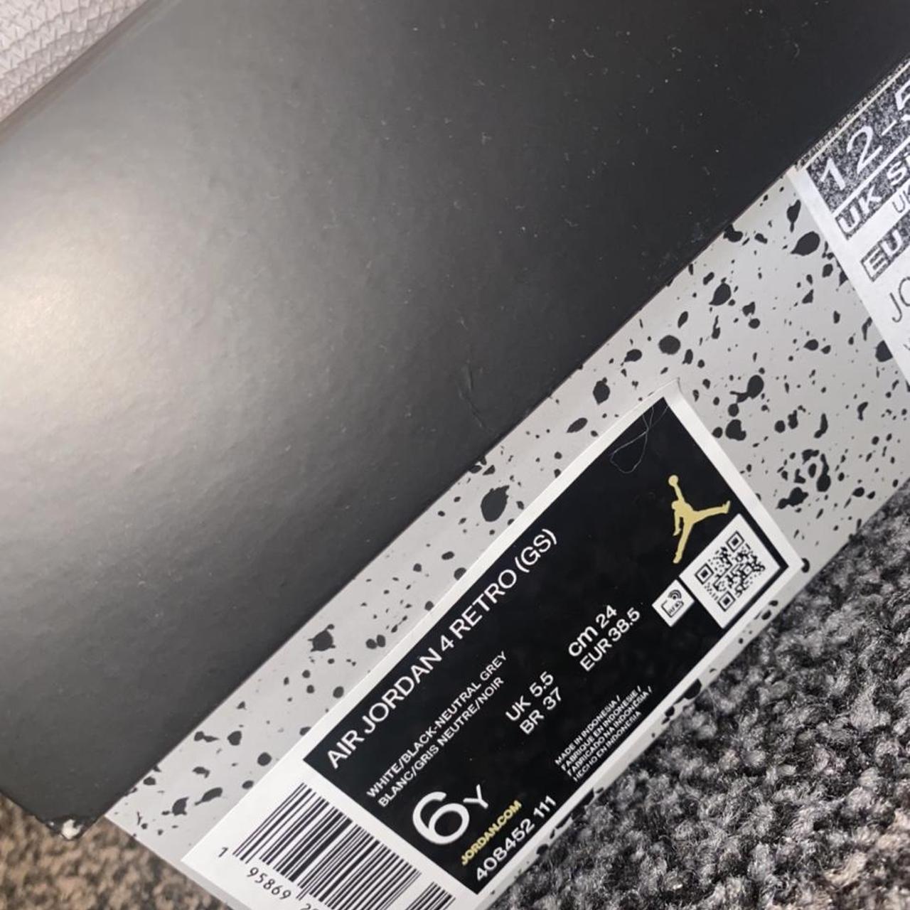 BRAND NEW JORDAN 4 MIDNIGHT BLACK. NEVER WORN, WITH... Depop