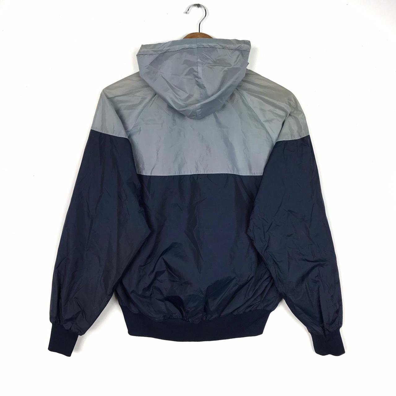 ジャケット・アウター [EuroVintage]90s 2tone down jacket Vintage 90's TRACK Jacket XL Black Yellow Stripe Full Zip