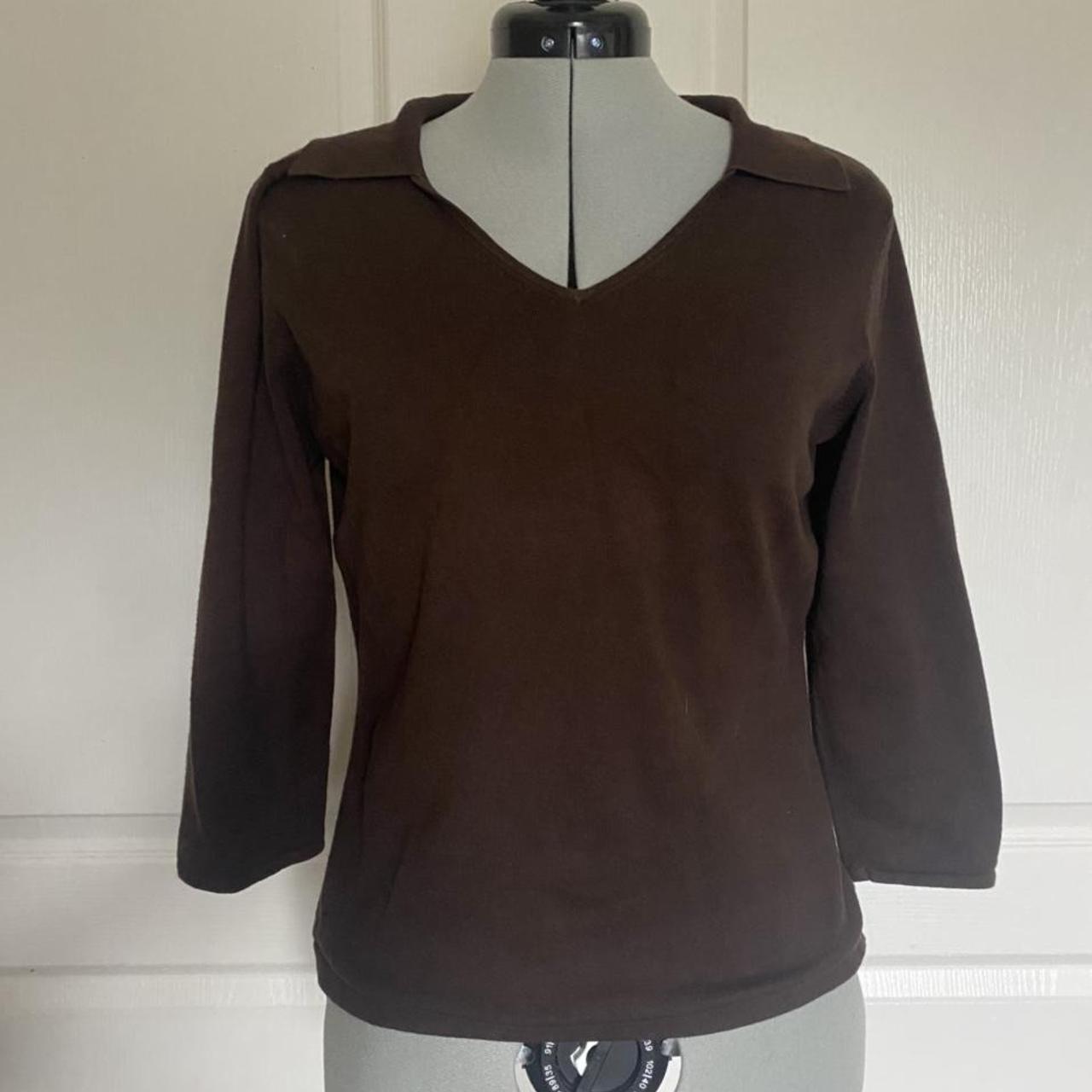 Talbots Women's Brown Shirt | Depop