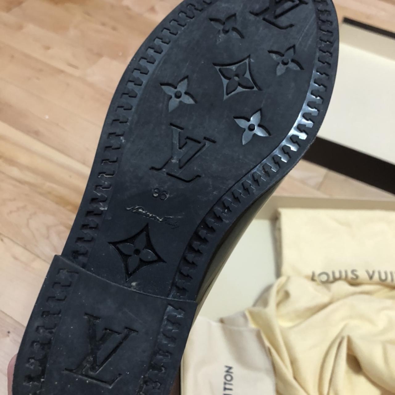 Tall black Louis Vuitton rain boots I purchased - Depop