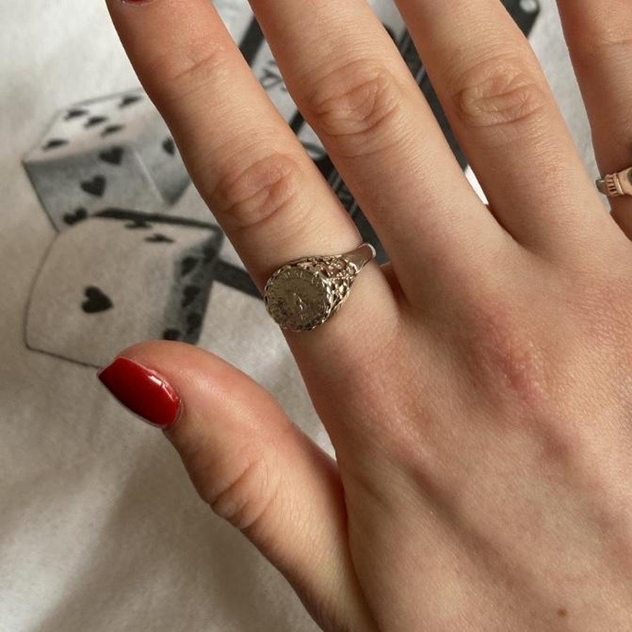 Antique ring silver Won’t tarnish Shown on uk size... Depop