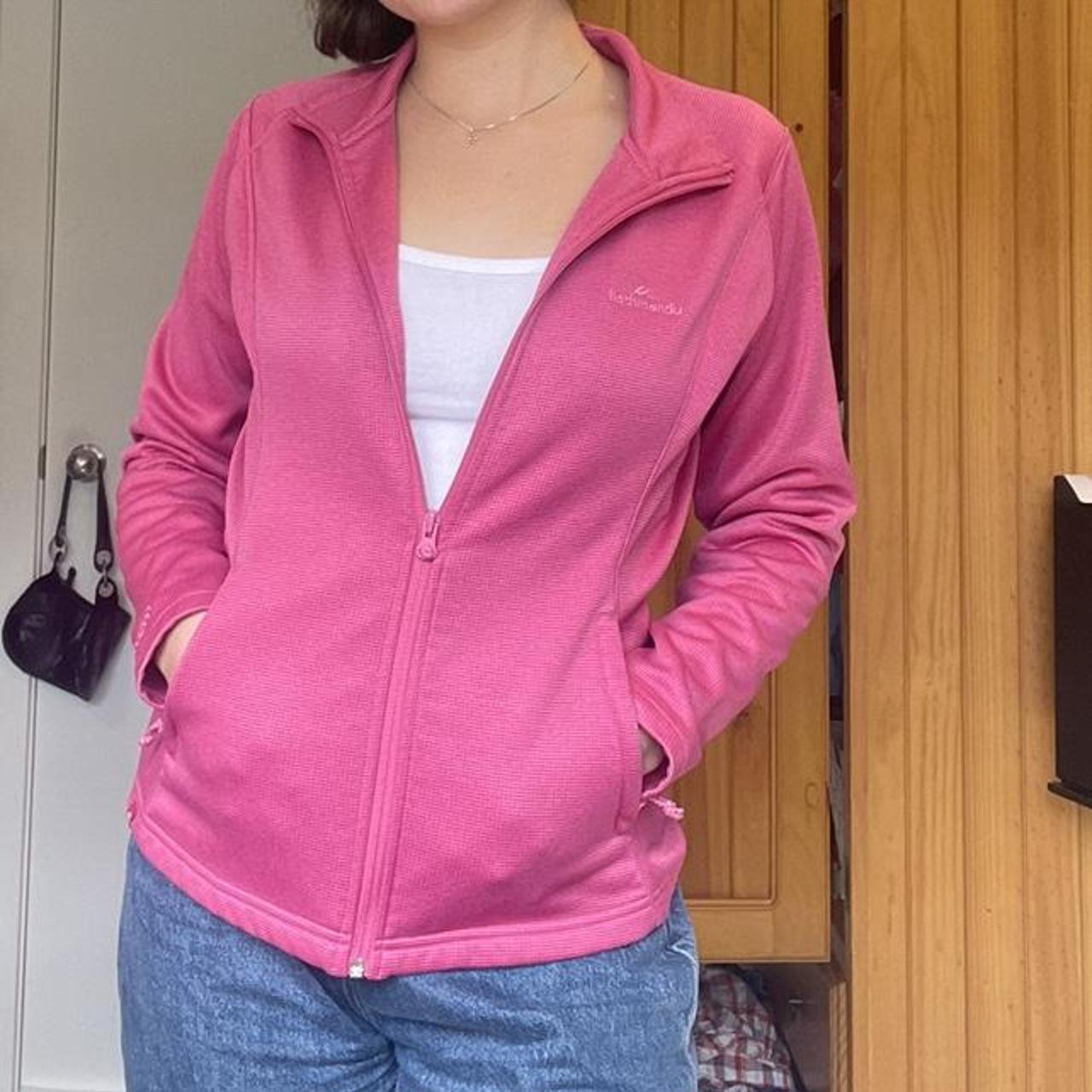 Kathmandu pink thermal zip up jacket!! Soft inside... Depop