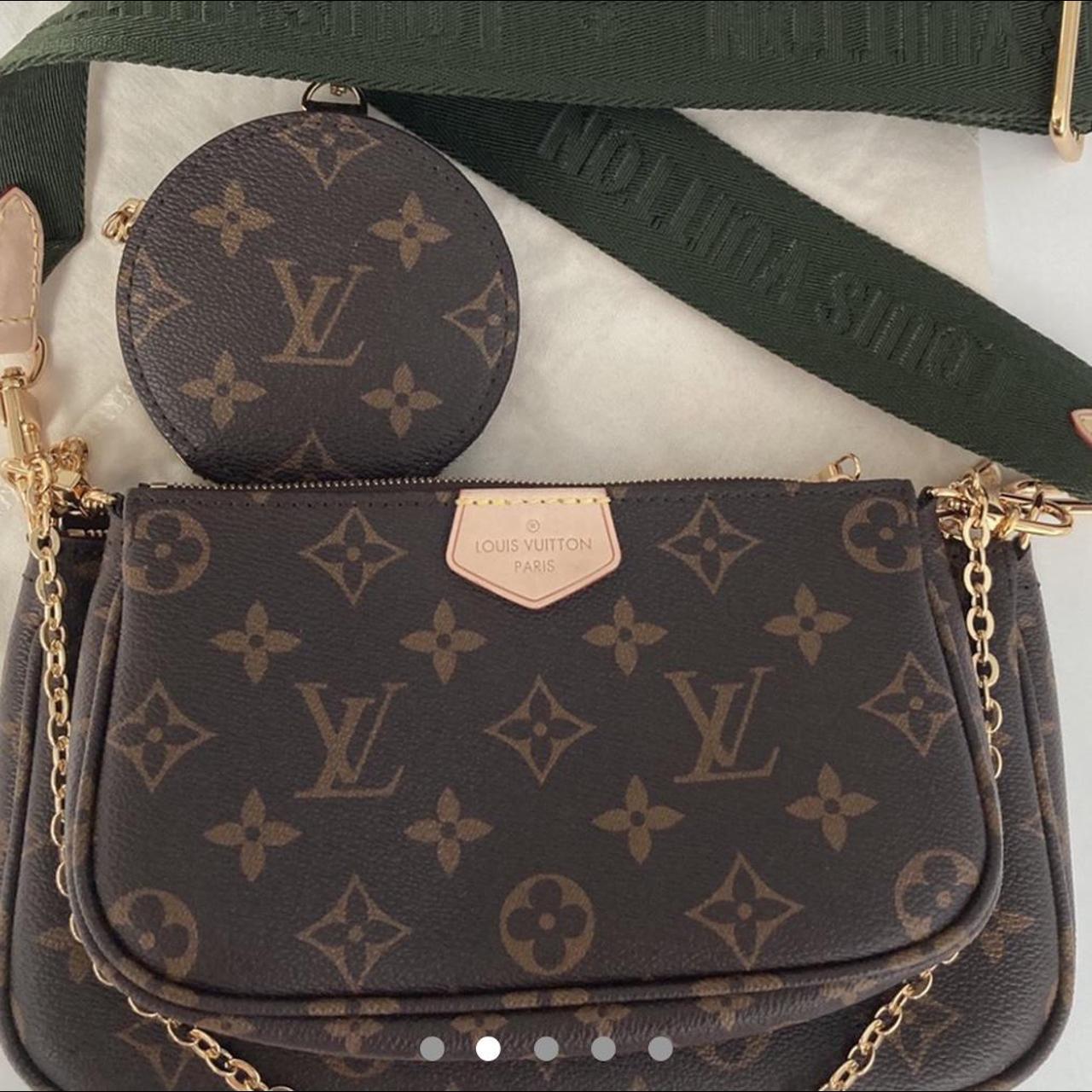 Louis+Vuitton+Multi+Pochette+Accessoires+Shoulder+Bag+Blue+Denim for sale  online