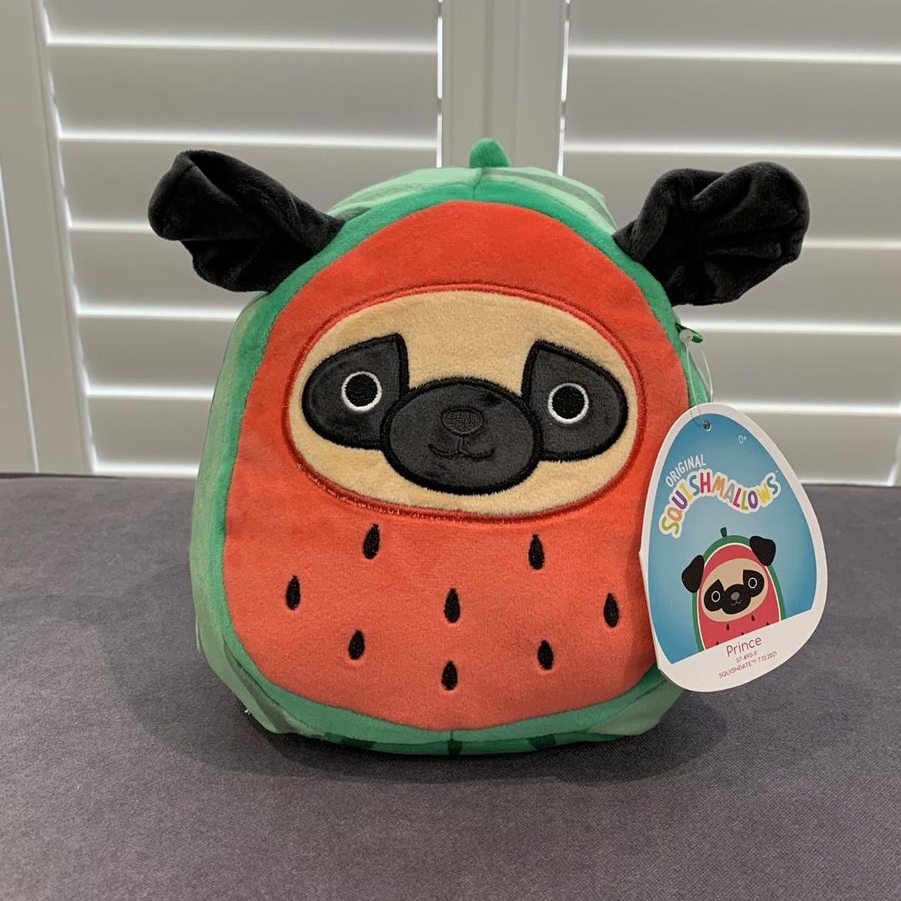 Prince the Watermelon Pug 7.5” Squishmallow brand... Depop