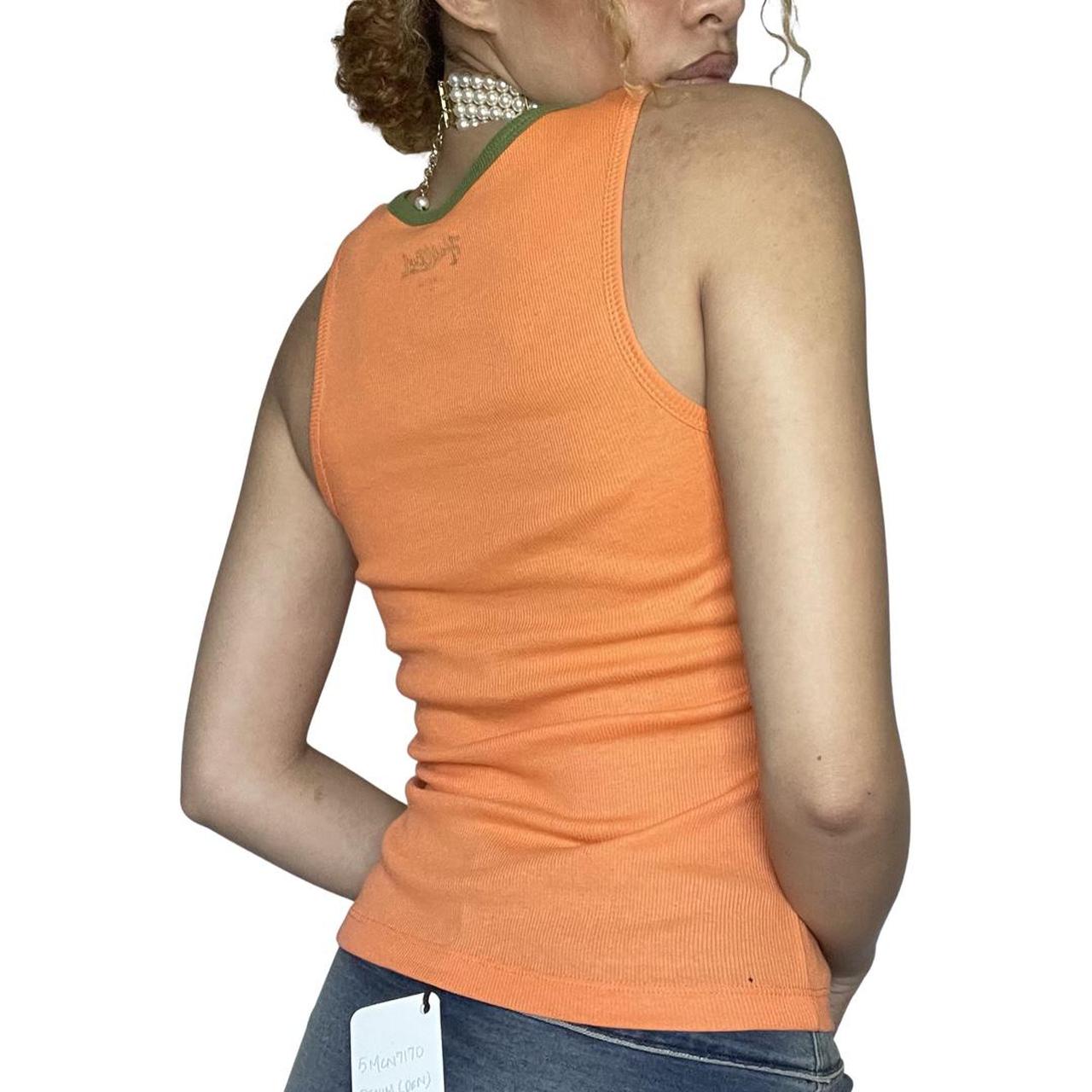 Women's Orange and Green Vests-tanks-camis (2)
