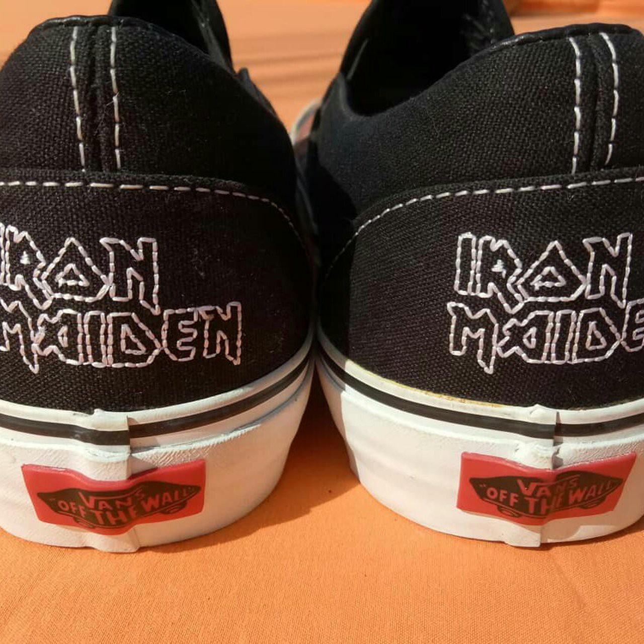 Vans slip on hot sale iron maiden