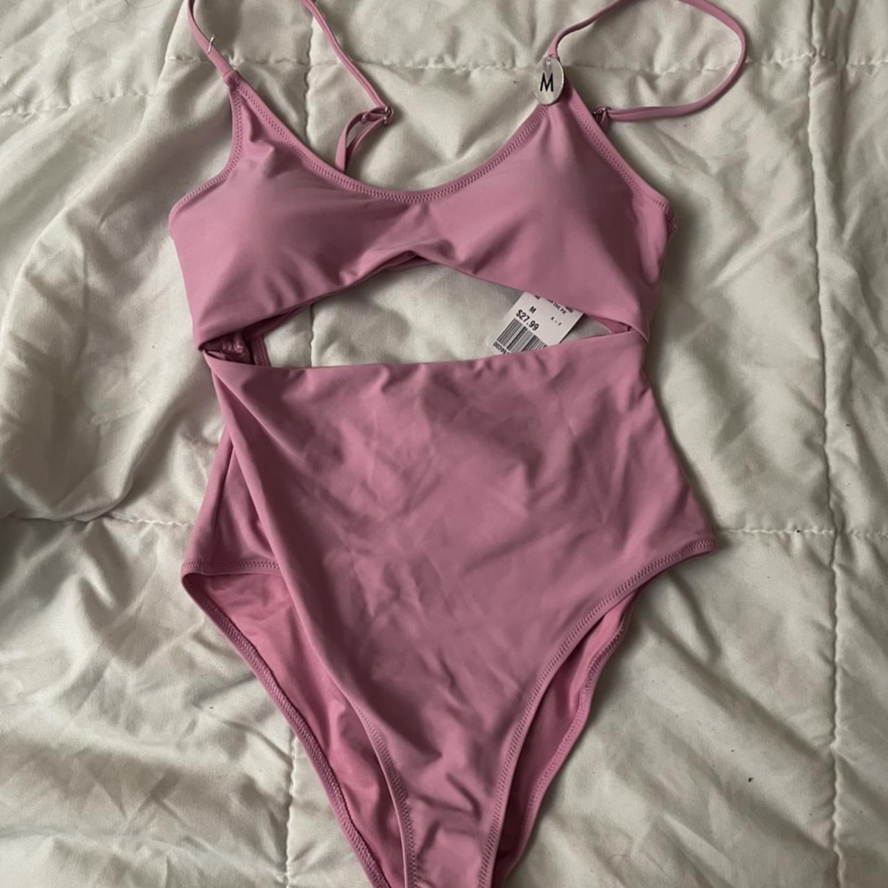 Forever 21 deadstock pink one piece swimsuit !! Size... - Depop