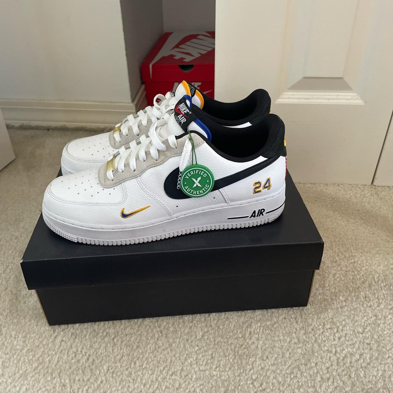 Nike Air Force 1 original from 2001. Size 9 with - Depop