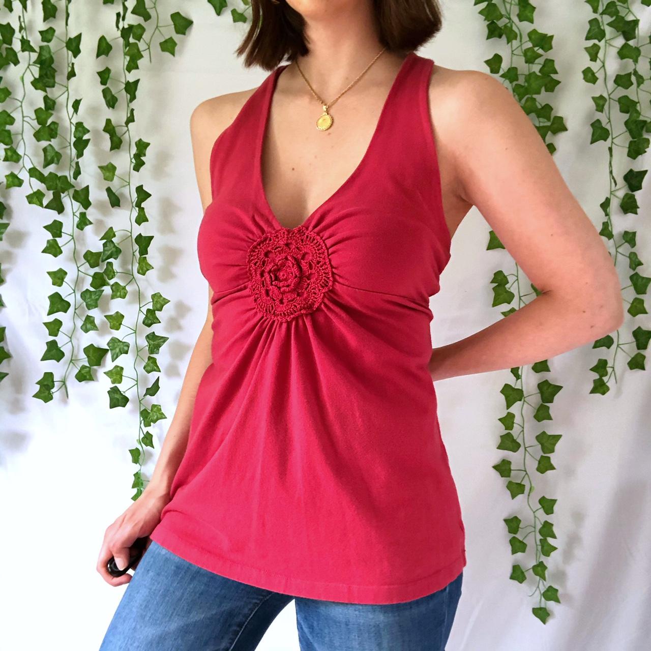 Product Image 1 - Y2K light red halter top