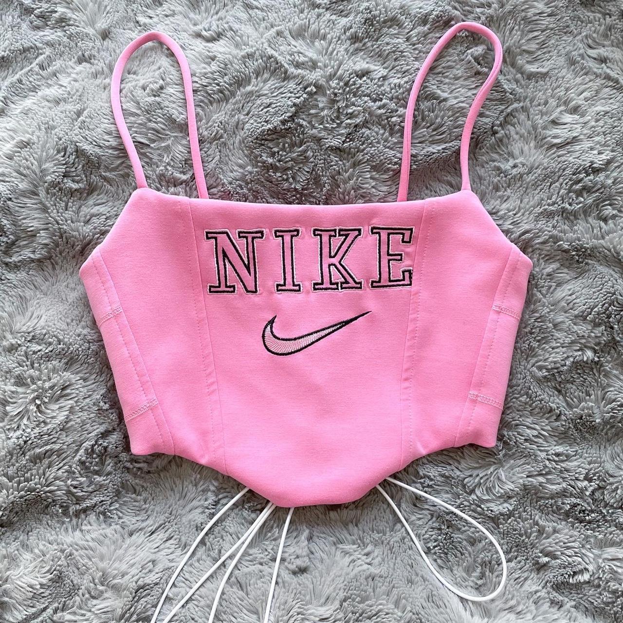 pink nike corset