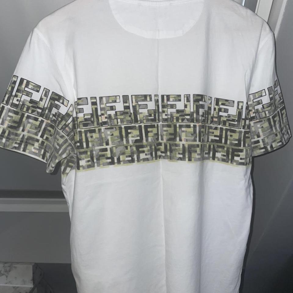 Fendi t clearance shirt men white