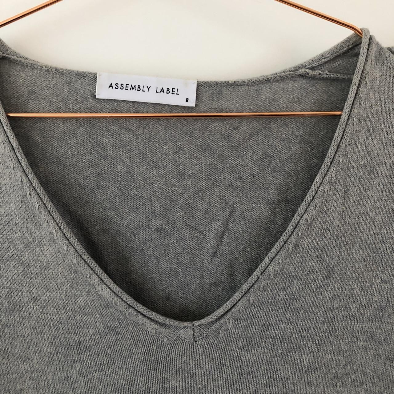 Assembly Label Grey Sweater Cotton 85% & Cashmere... - Depop