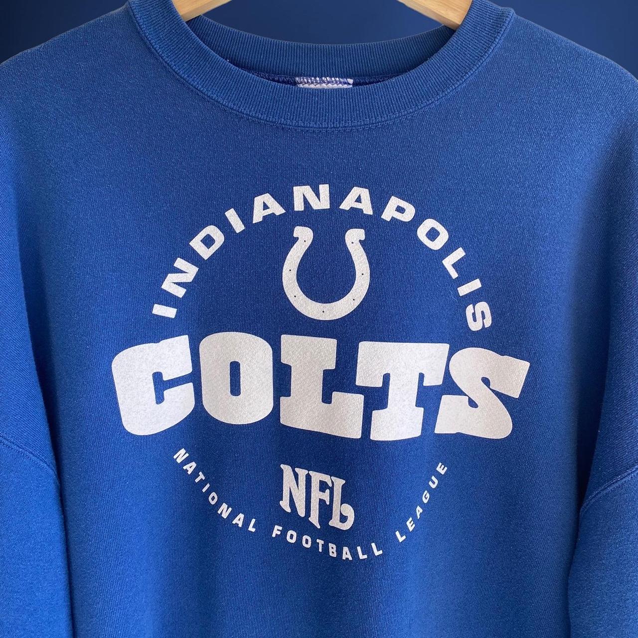 Vintage 90's Indianapolis Colts Crewneck Sweater - Depop