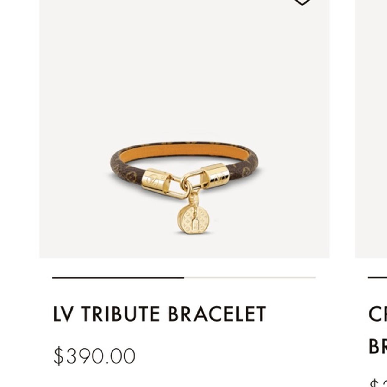 Louis Vuitton Brown Monogram Tribute Bracelet 17 – The Closet