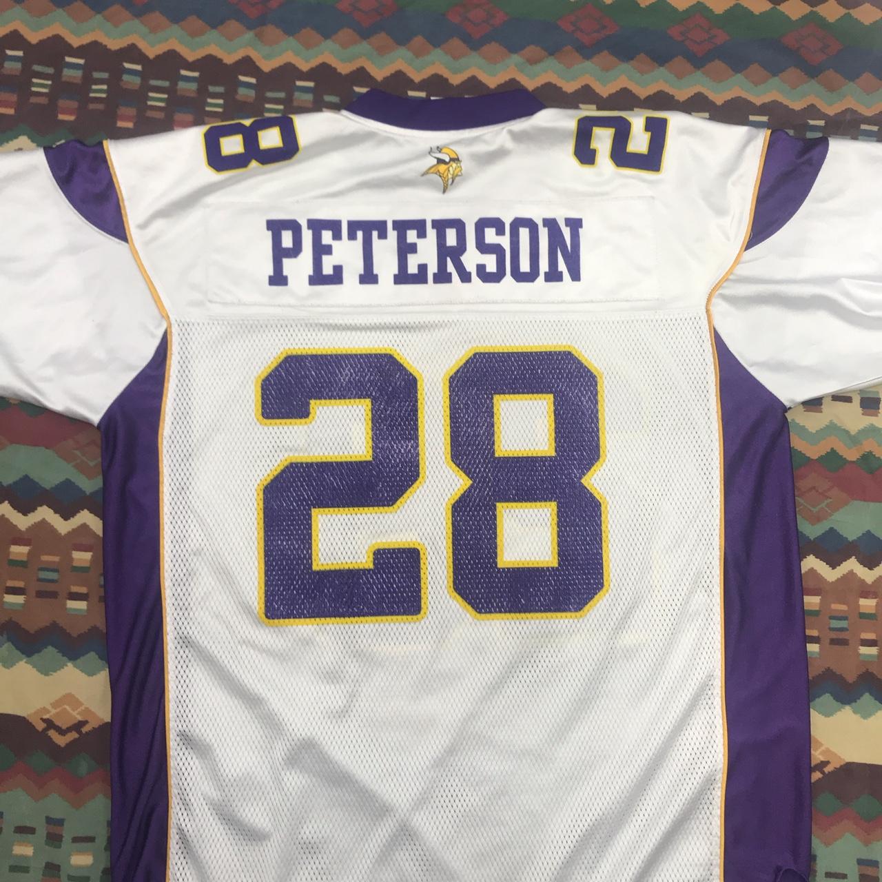 minnesota vikings adrian peterson jersey size medium - Depop