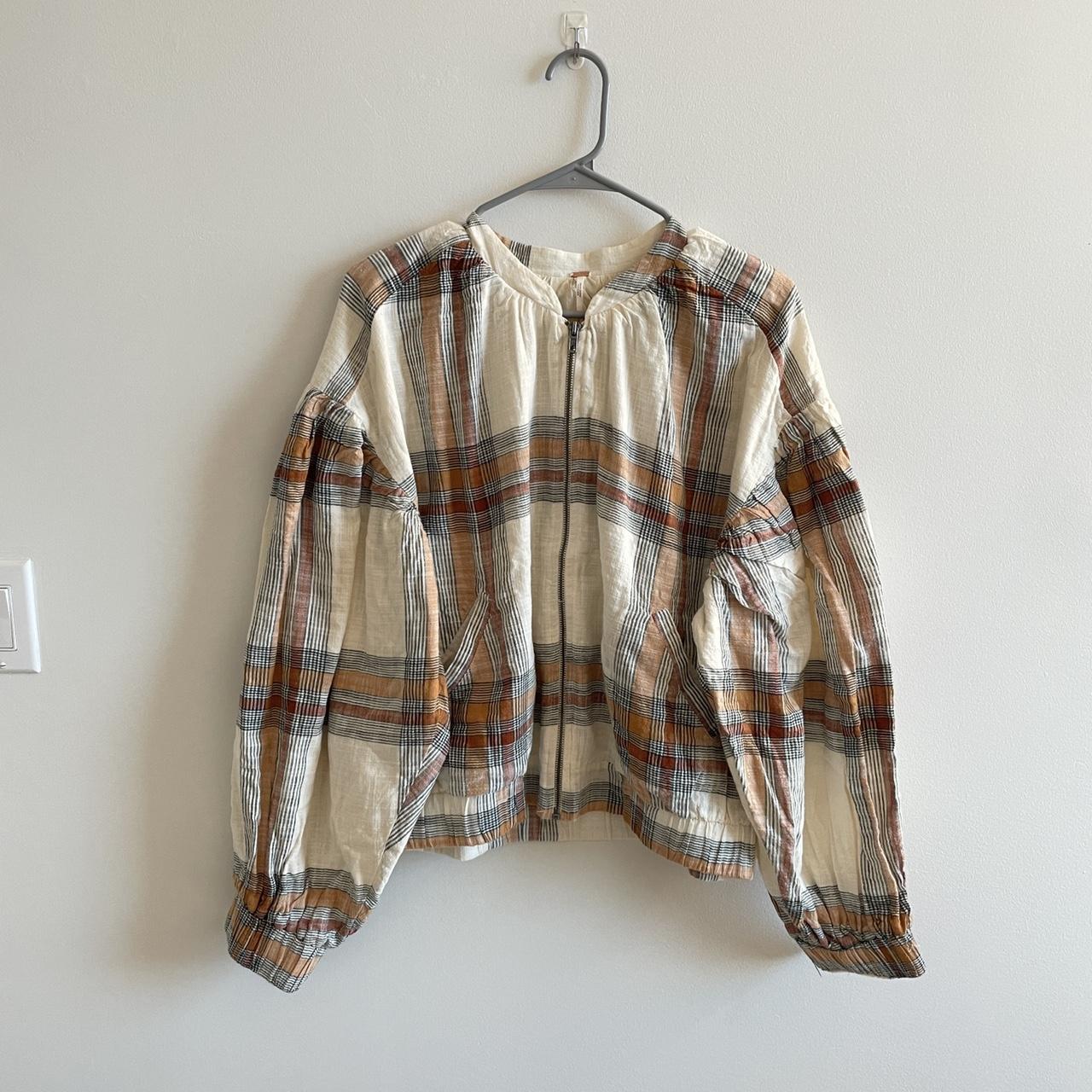 mattie plaid bomber jacket