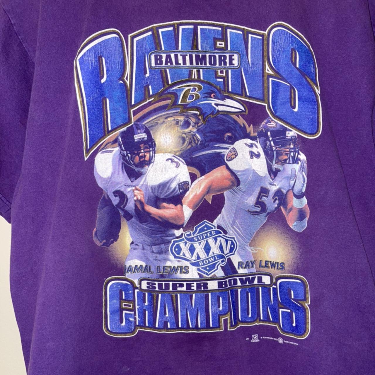 Vintage Baltimore Ravens Super Bowl Champions Shirt - Depop