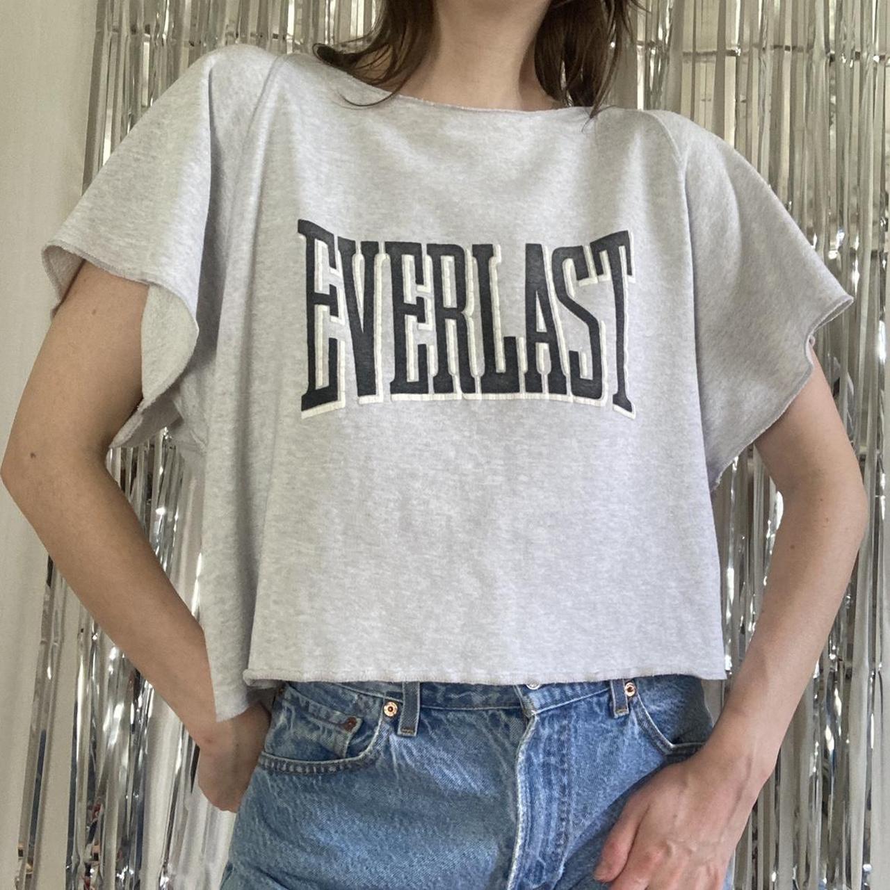 Vintage 80s Everlast boxing cropped sweatshirt. Made... - Depop