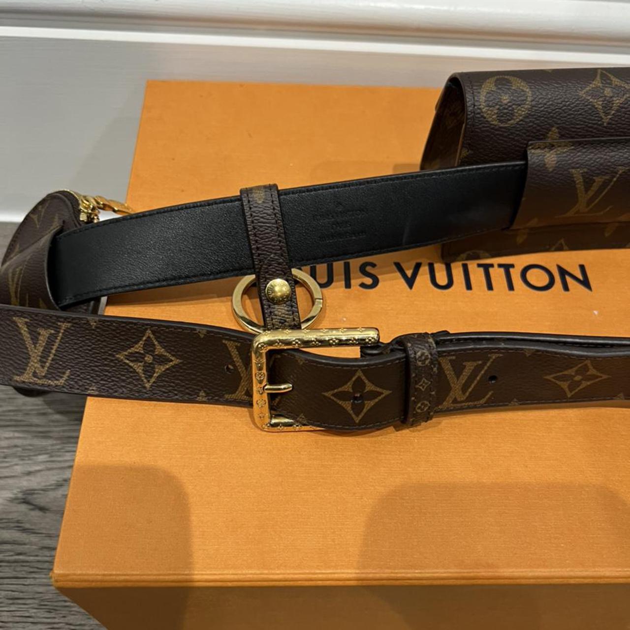 Louis Vuitton Women's Brown and Tan Belt | Depop