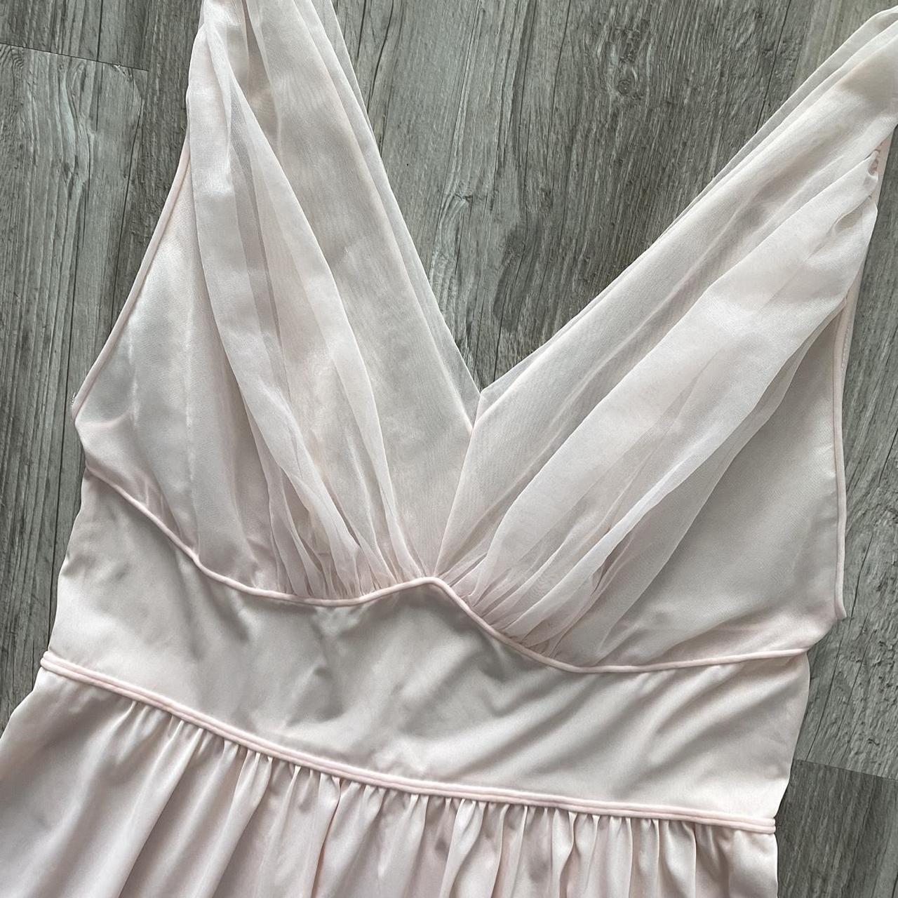 Vintage 80s Vanity Fair pale pink romantic coquette... - Depop