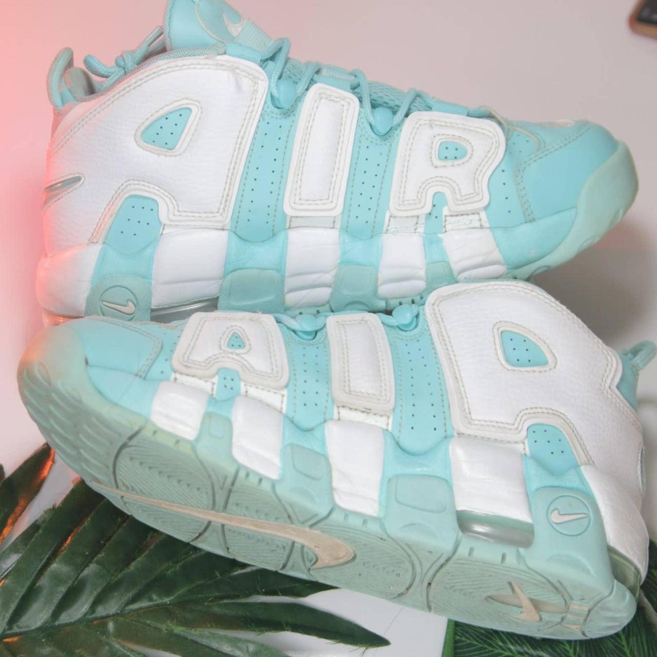 mint and white uptempos