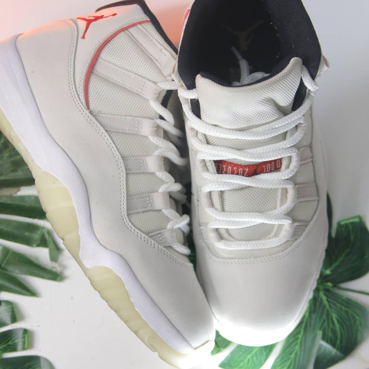 Name Jordan 11 Cream Tan High Top Snekaers size... Depop