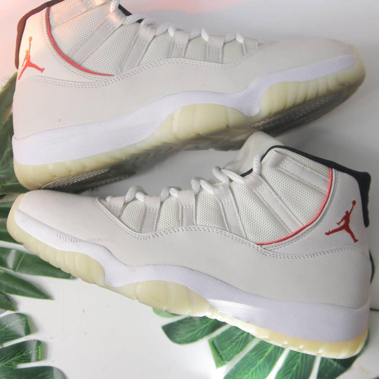 Name Jordan 11 Cream Tan High Top Snekaers size... Depop