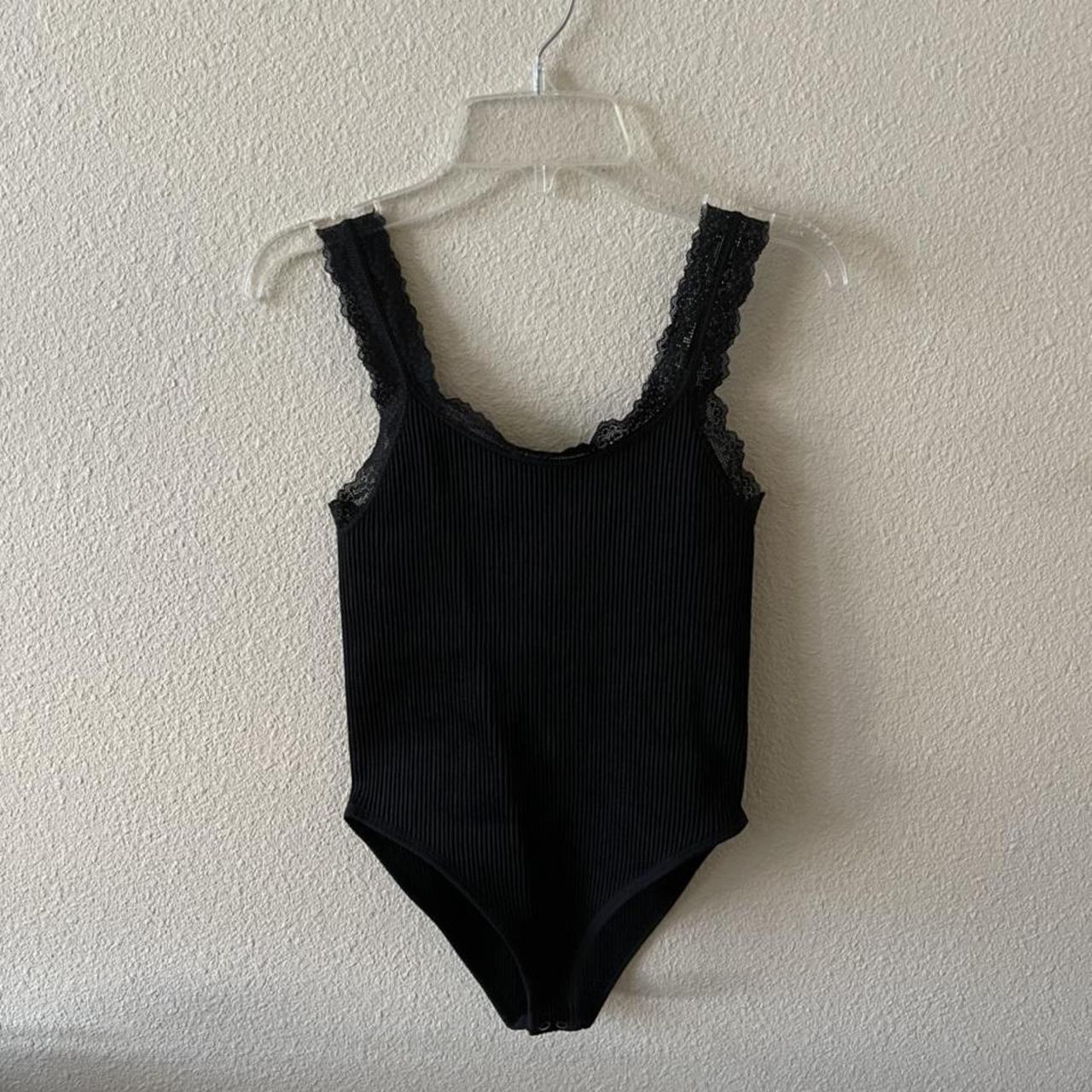 black laced bodysuit 🖤 Size s/m #bodysuit... - Depop