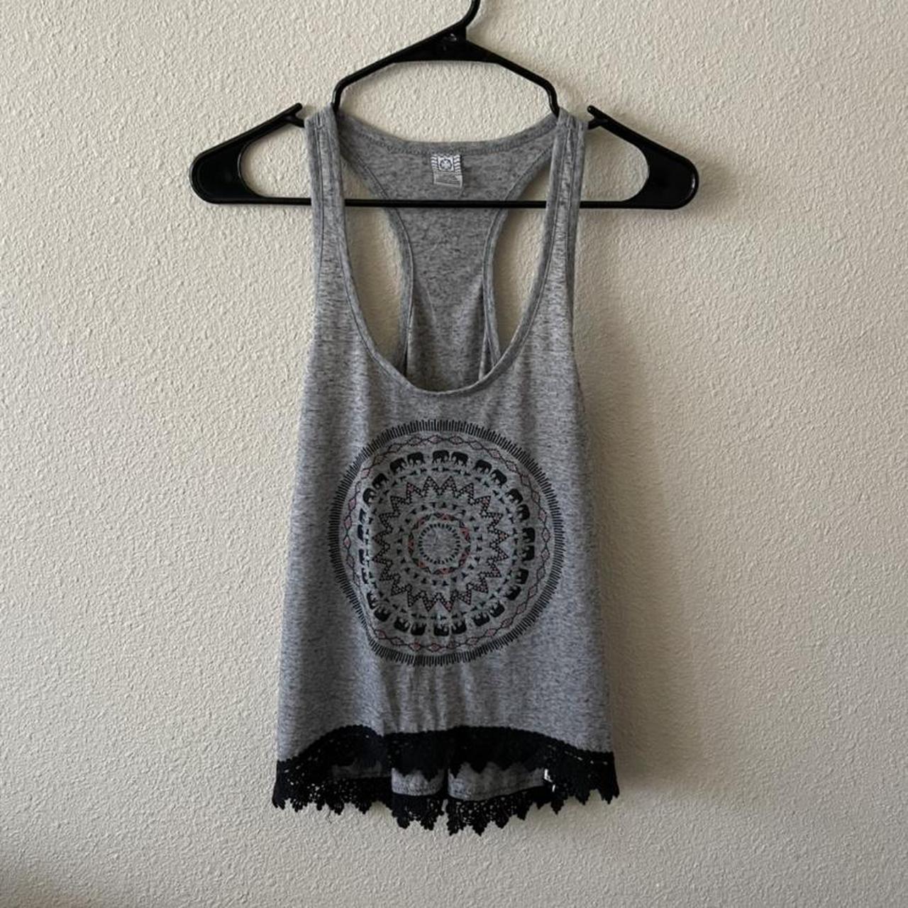Product Image 1 - Grey Graphic tank top with