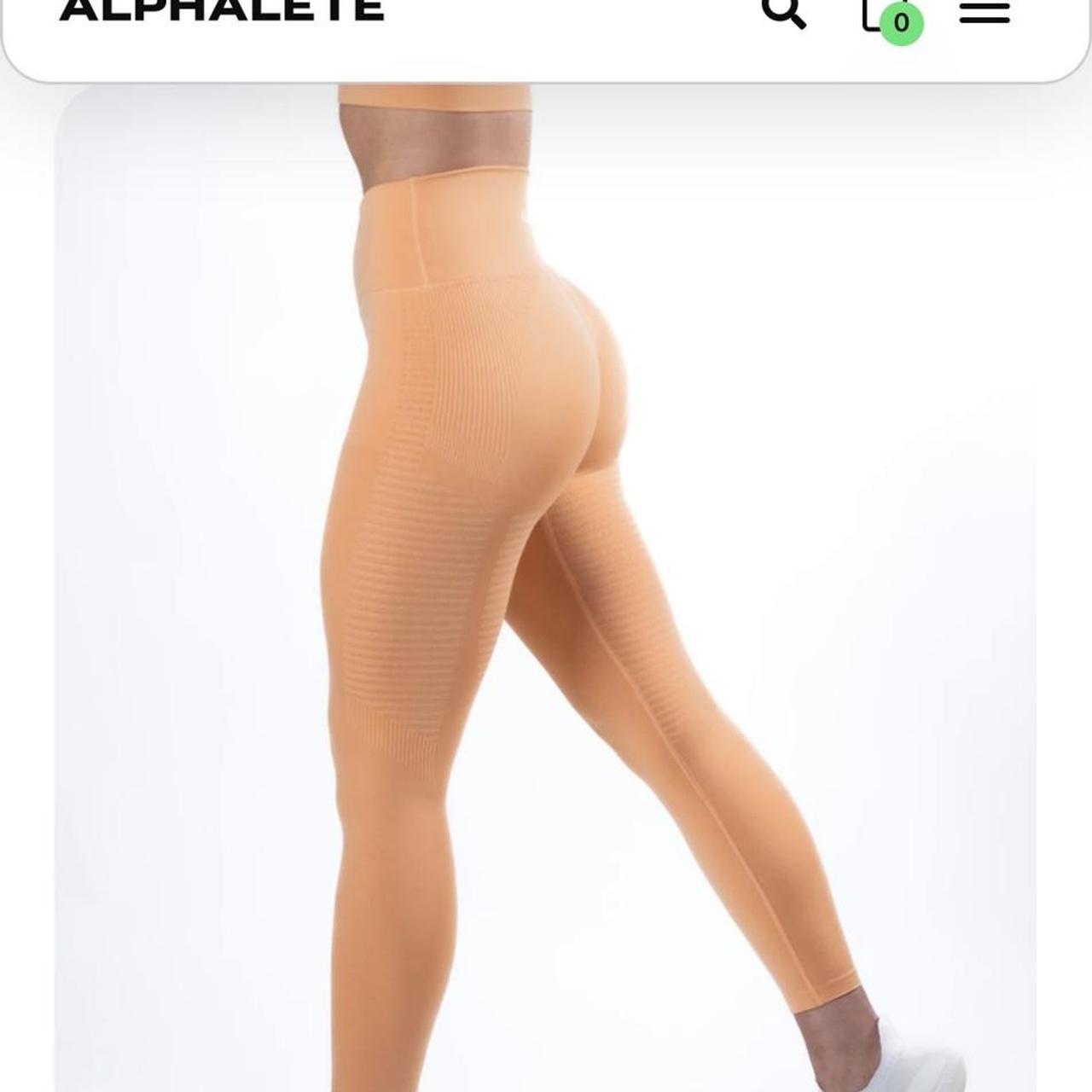 Alphalete Halo Leggings in Cheeky Coral Size Small... Depop