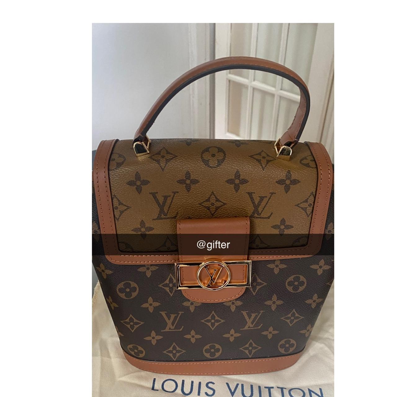 Dauphine leather backpack Louis Vuitton Brown in Leather - 32254349