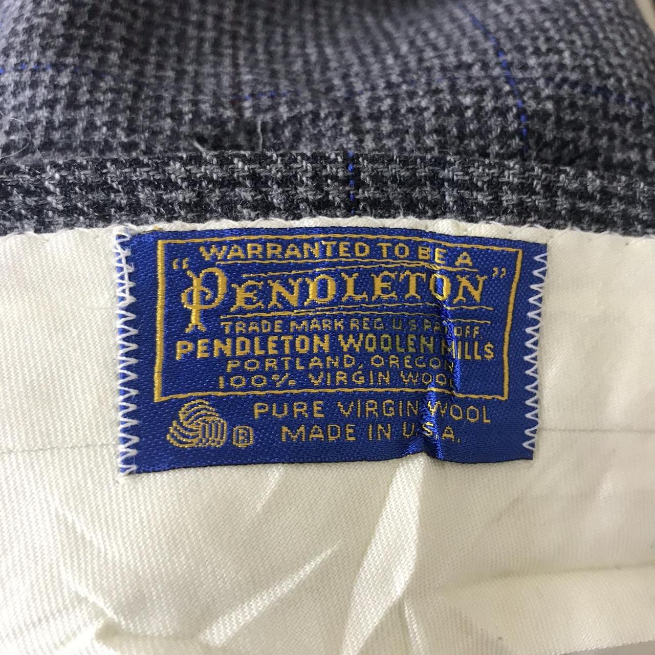 Vintage PENDLETON USA Herringbone Virgon Wool... - Depop