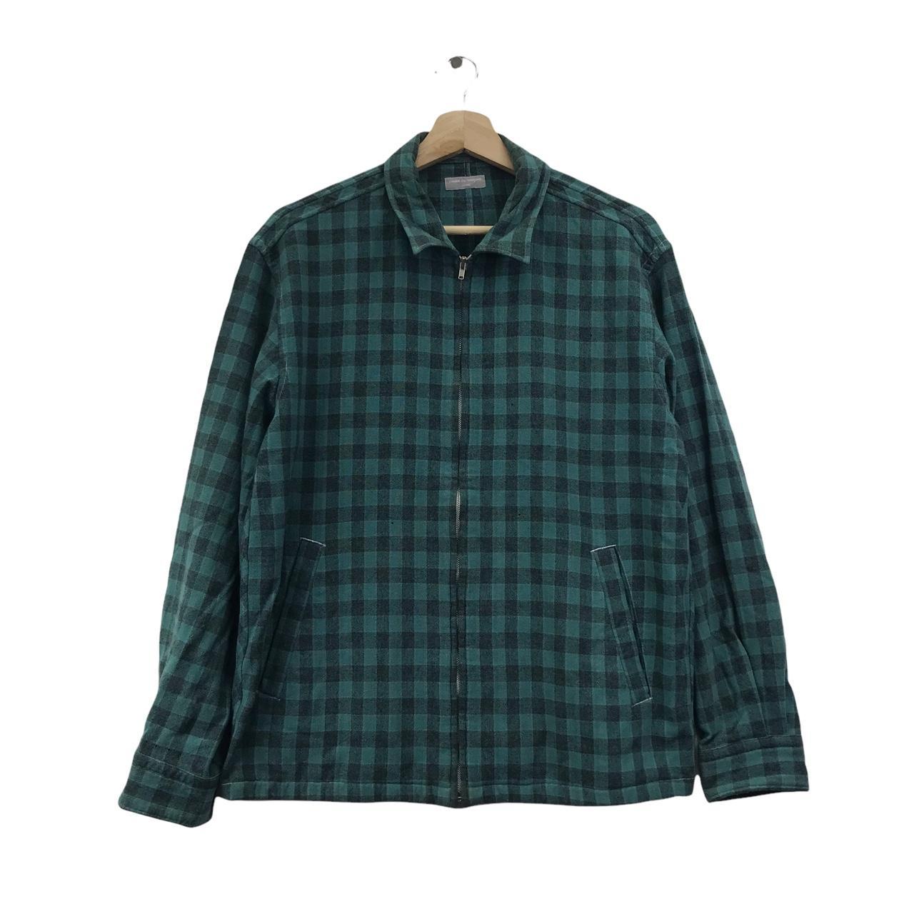 Vintage COMME DES GARCONS Homme Tartan Check Flannel... - Depop