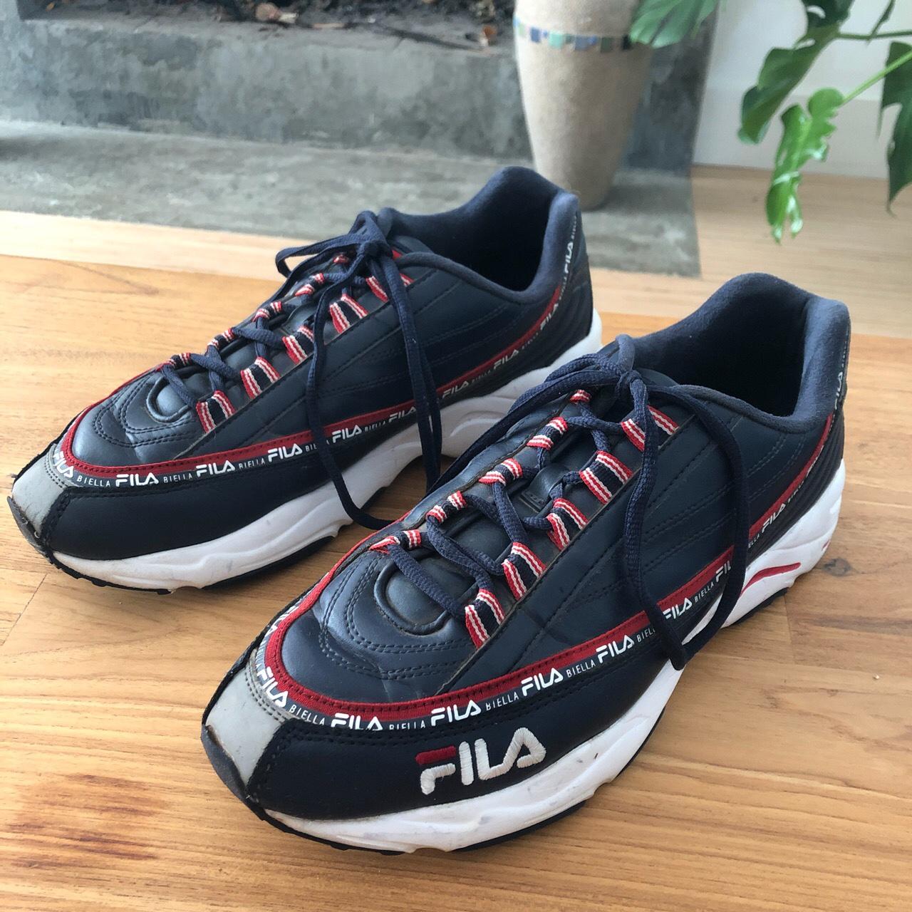 red white blue filas