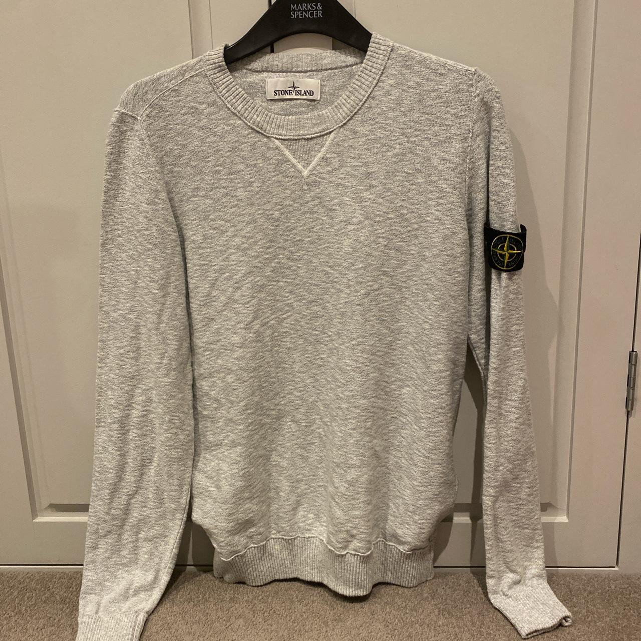 STONE ISLAND JUMPER // HARDLY WORN // GREY // SIZE... Depop