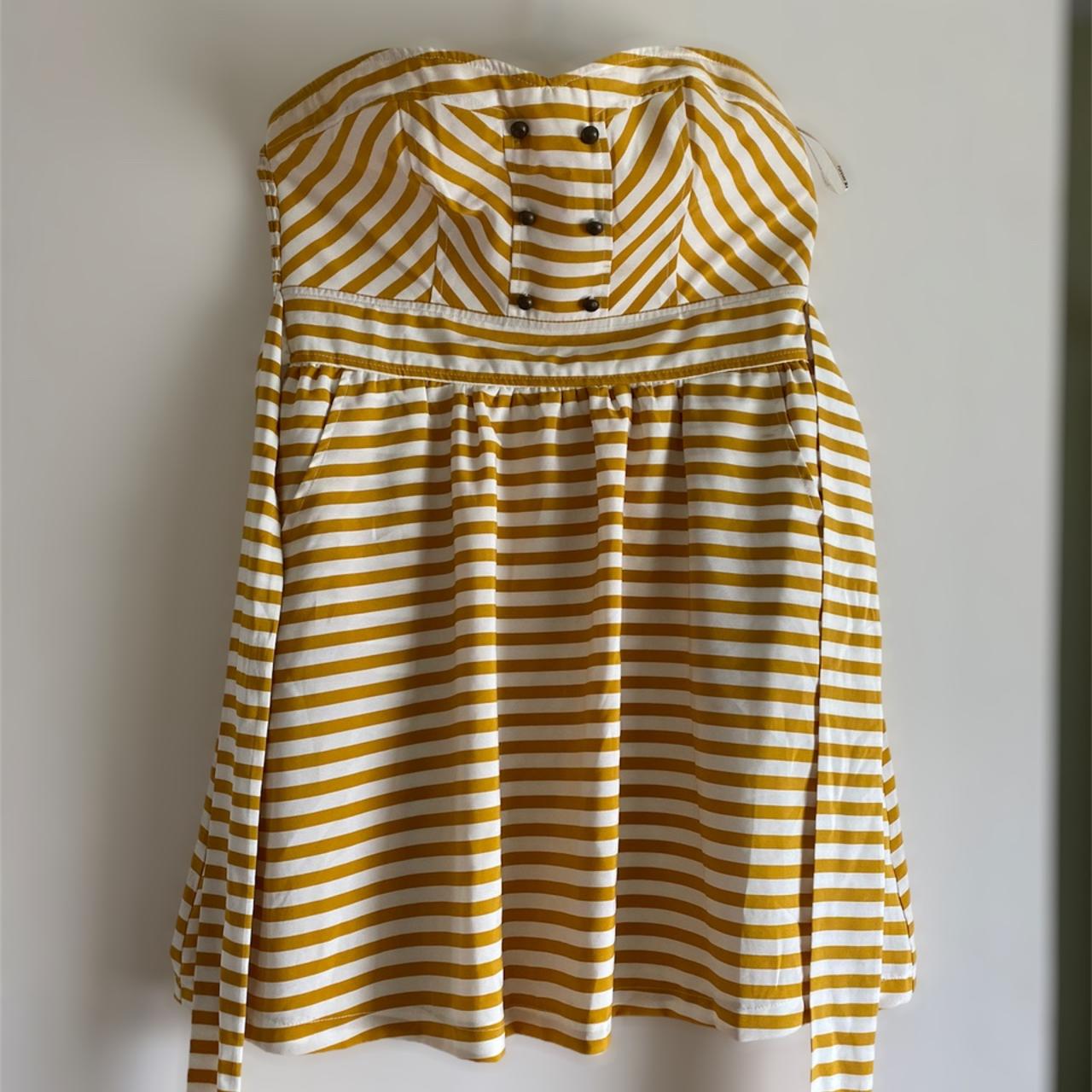 Forever 21 Yellow Striped Dress Open to offers Depop