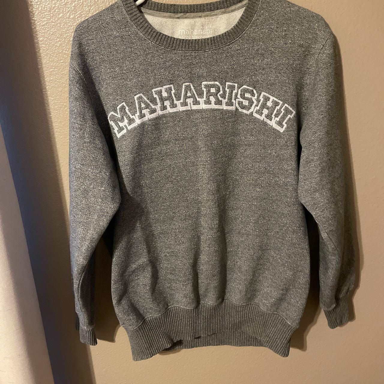 Maharishi Men's Grey and White Sweatshirt