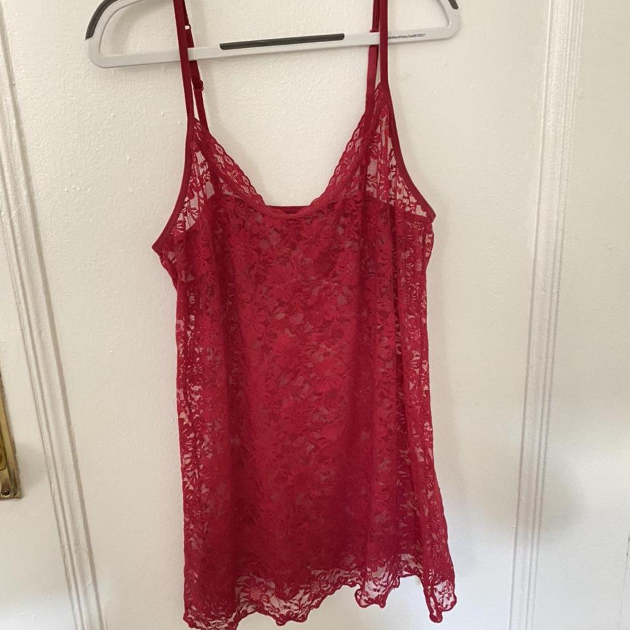 Red lace top - Depop