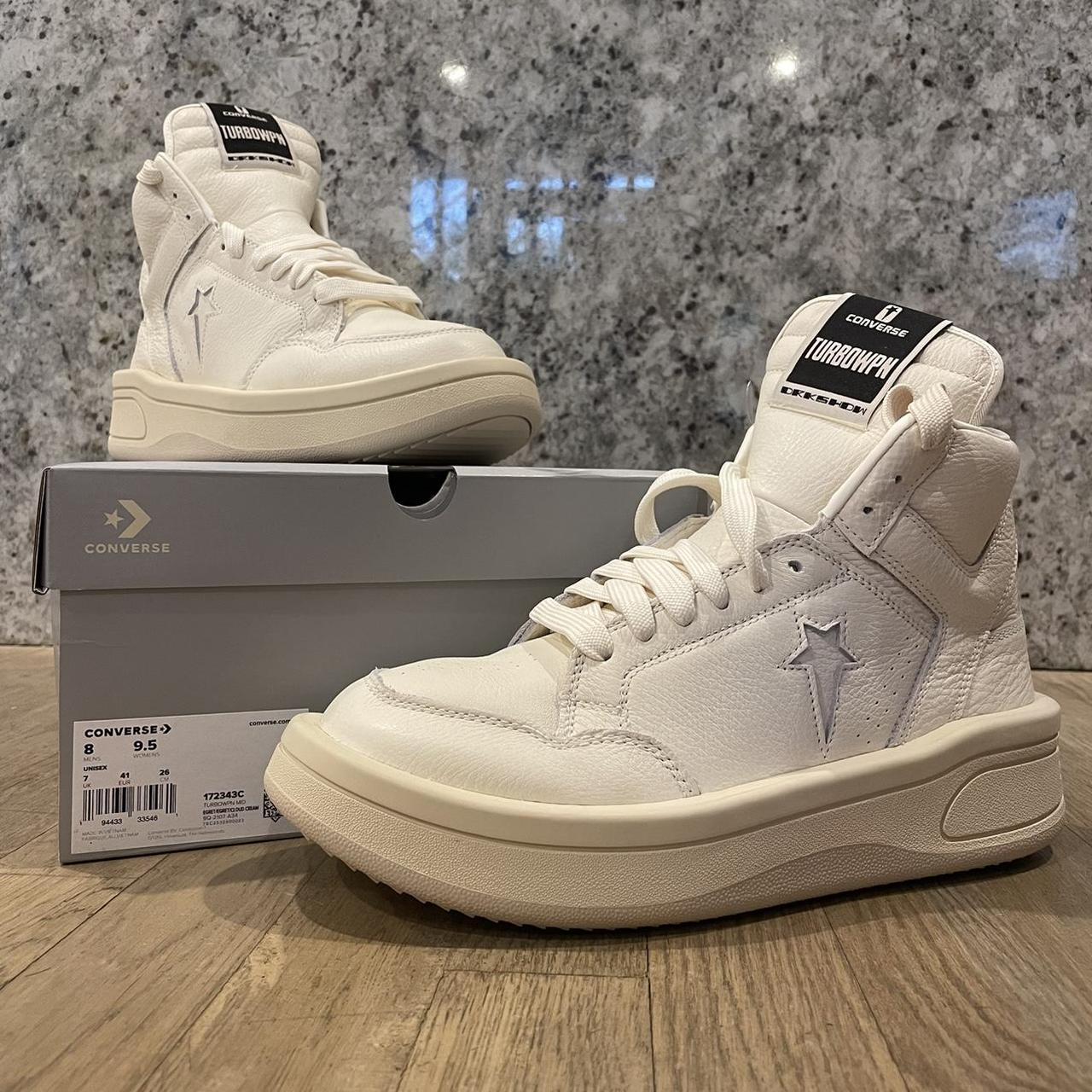 rickowens × converse uk8 26.5cm 返品保証付 - www.woodpreneurlife.com