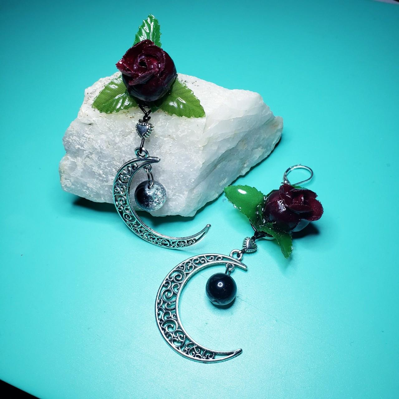 Women's Dipped Rose Earrings